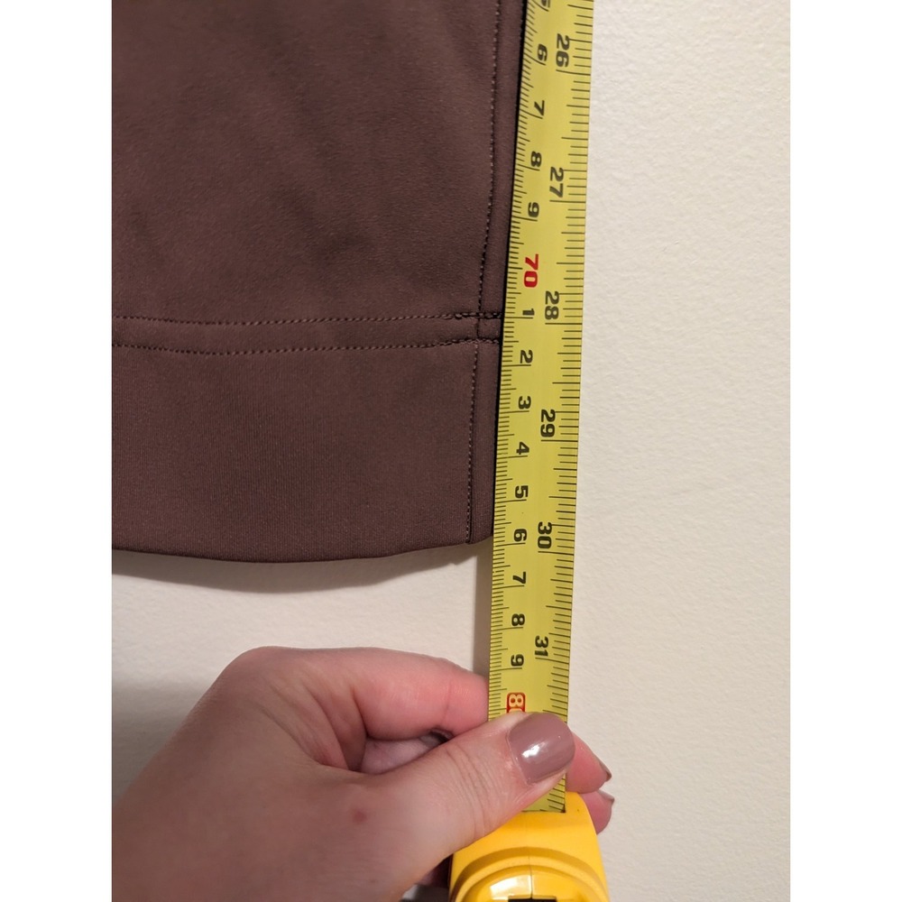 Lululemon Straight-Leg Mid-Rise Pant Luxtreme In Dark Oxide Brown Size Large - Picture 6 of 7